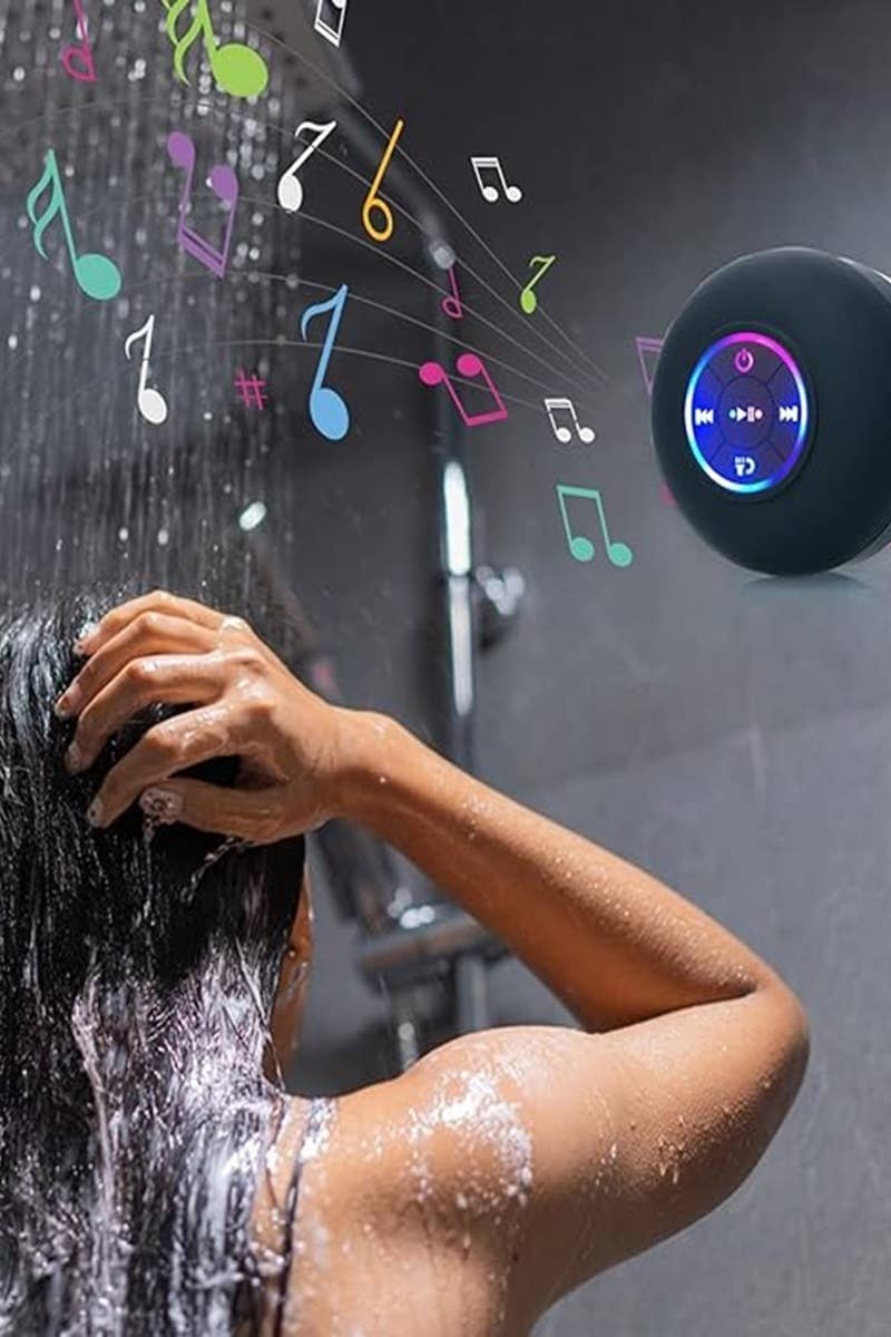 Portable Bathroom Bluetooth Led Speaker