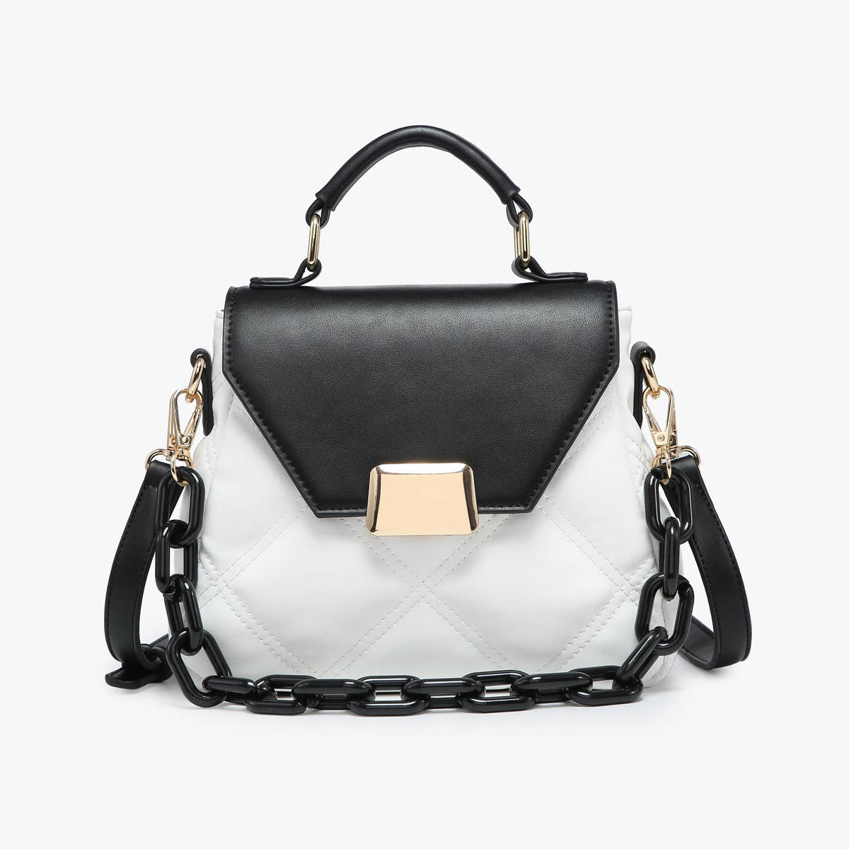 M2405 Ollie Quilted Crossbody Bag – Chain Strap