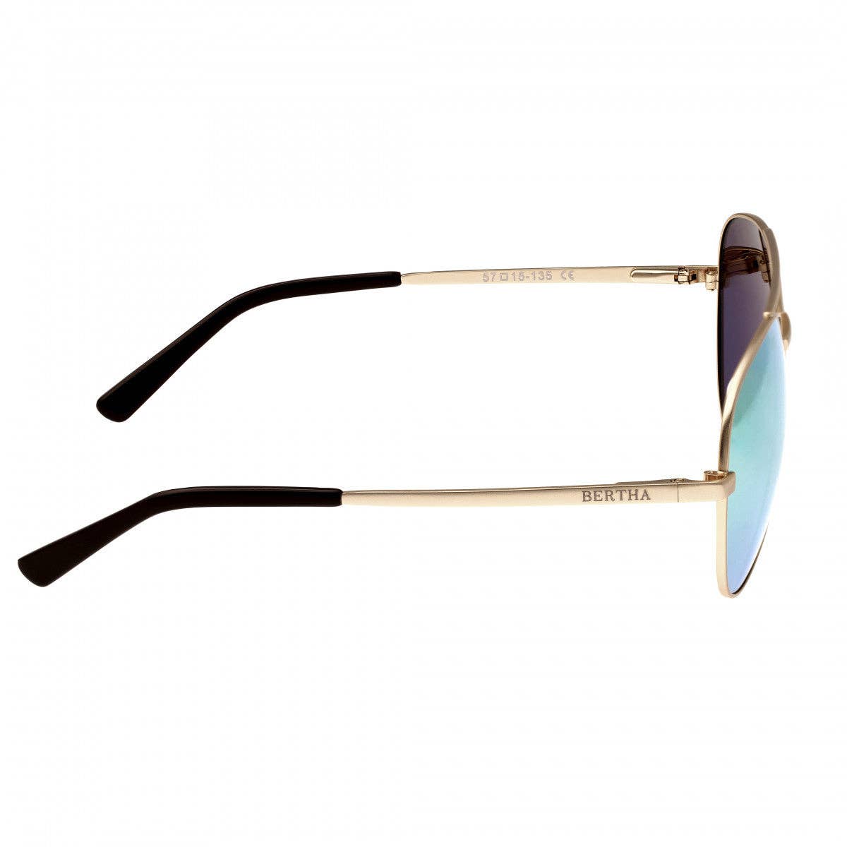 Bertha Bianca Polarized Aviator Sunglasses