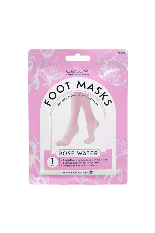 Celavi 70093 Rose Water Foot Masks - 24 pcs