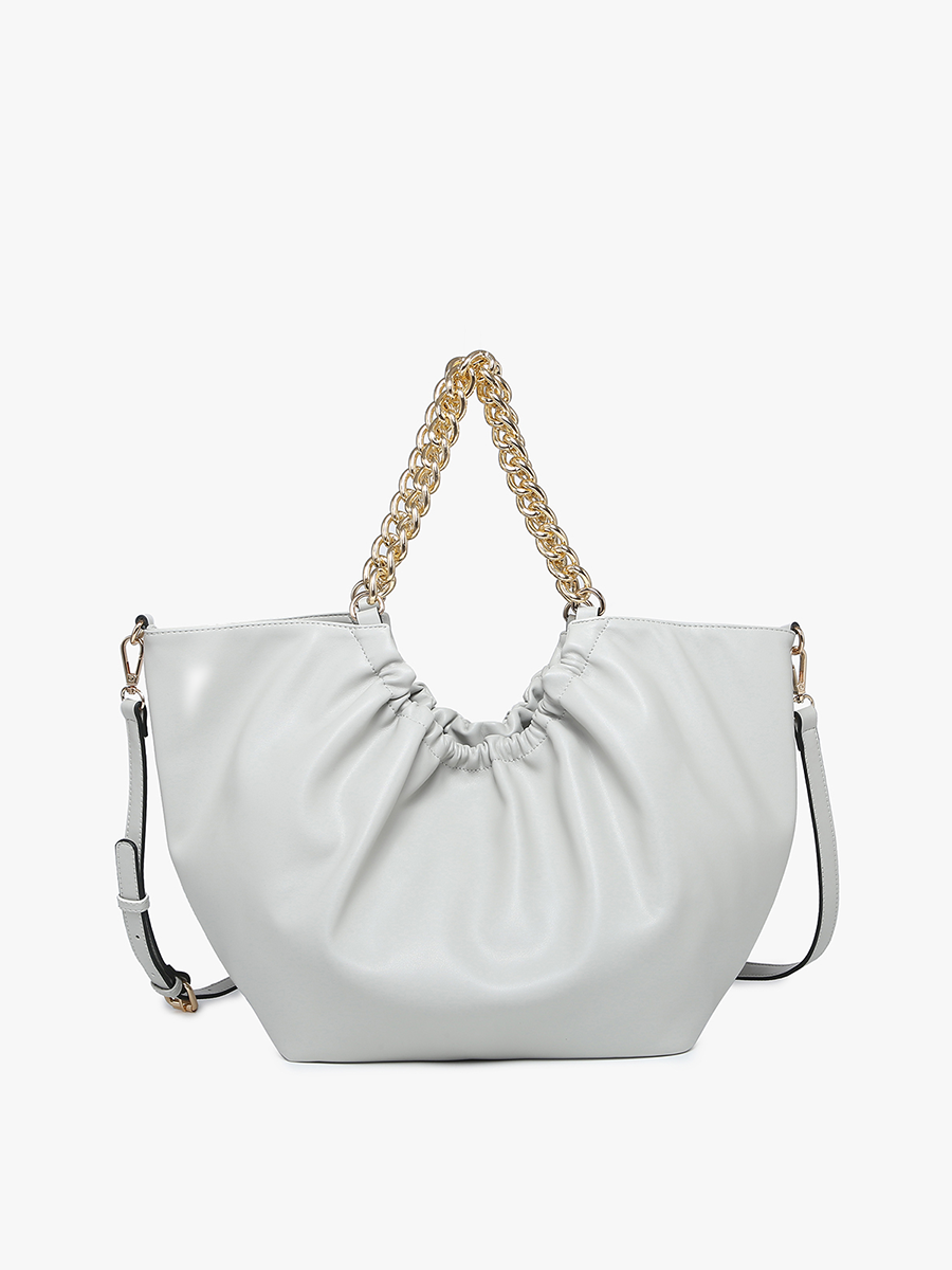 M2343 Stassi Slouchy Satchel Bag – Chain Strap