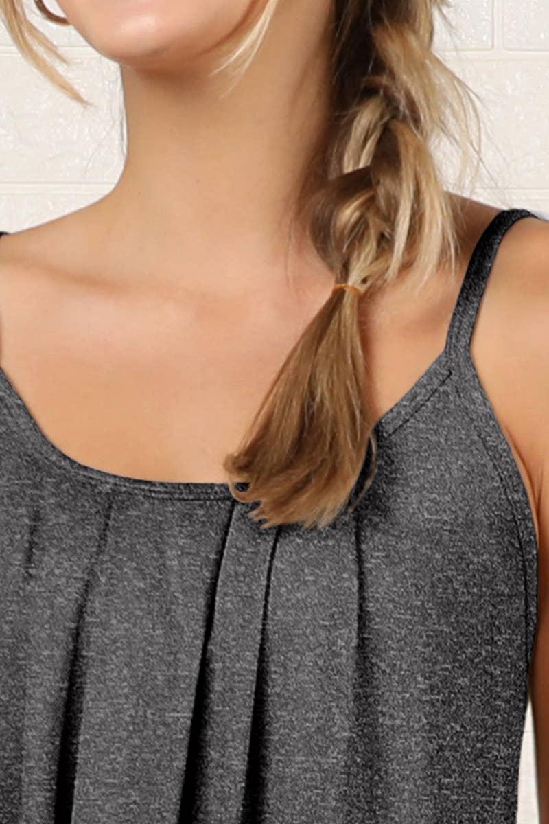 CWTTK229-P_Sleeveless Pleated Layered Cami Tank Knit Top