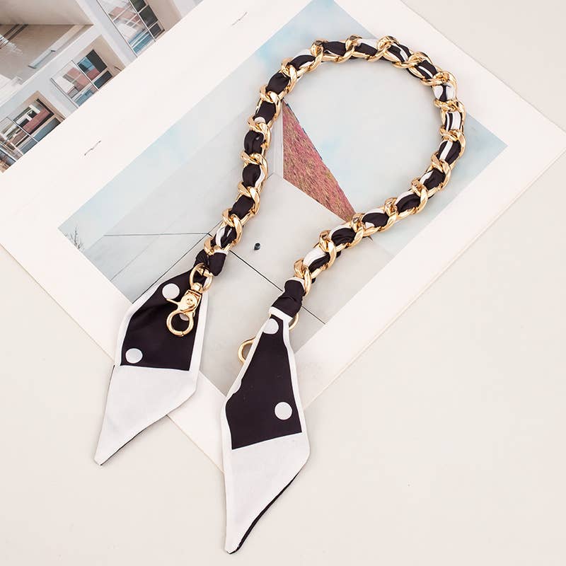 411 Metallic Scarf Hand-Woven Bag Strap
