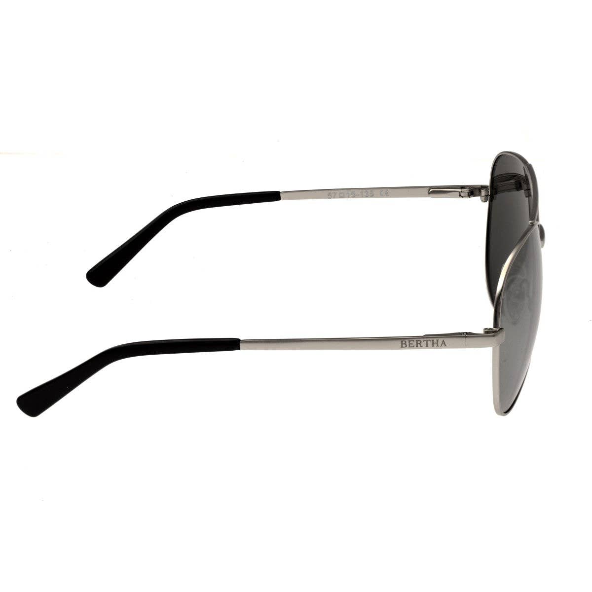 Bertha Bianca Polarized Aviator Sunglasses