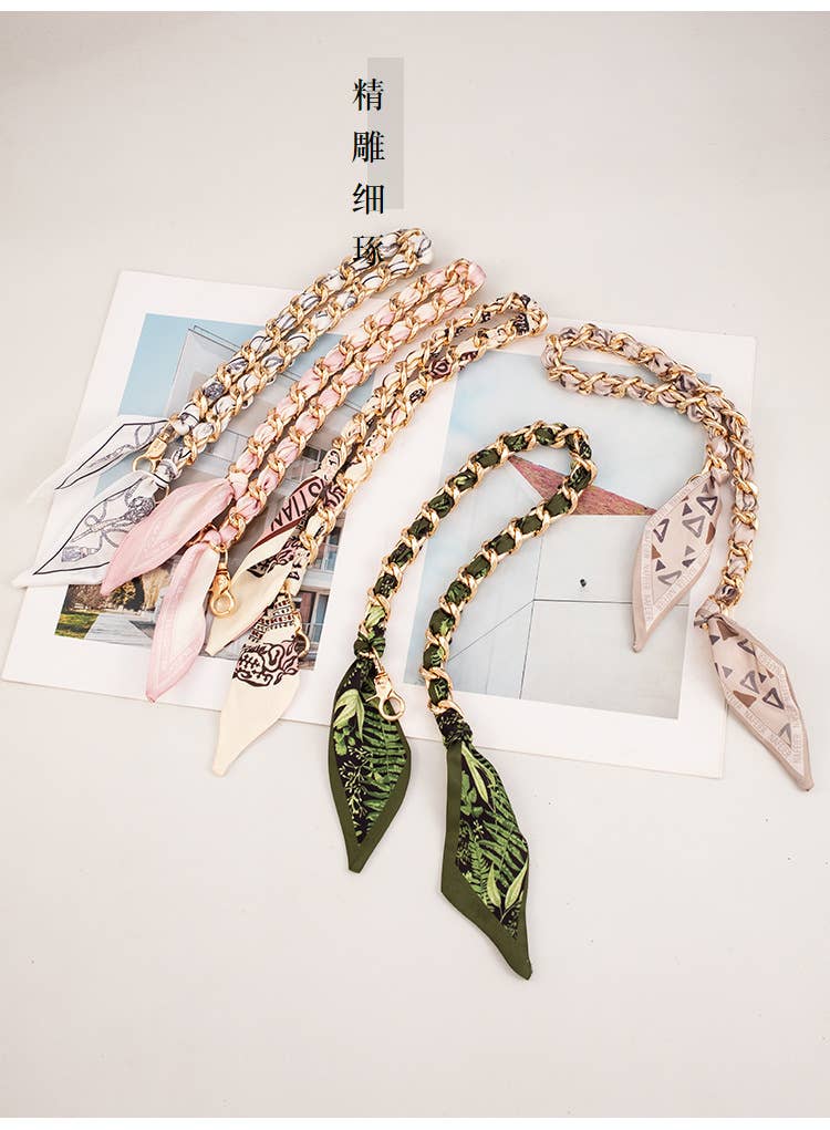 411 Metallic Scarf Hand-Woven Bag Strap