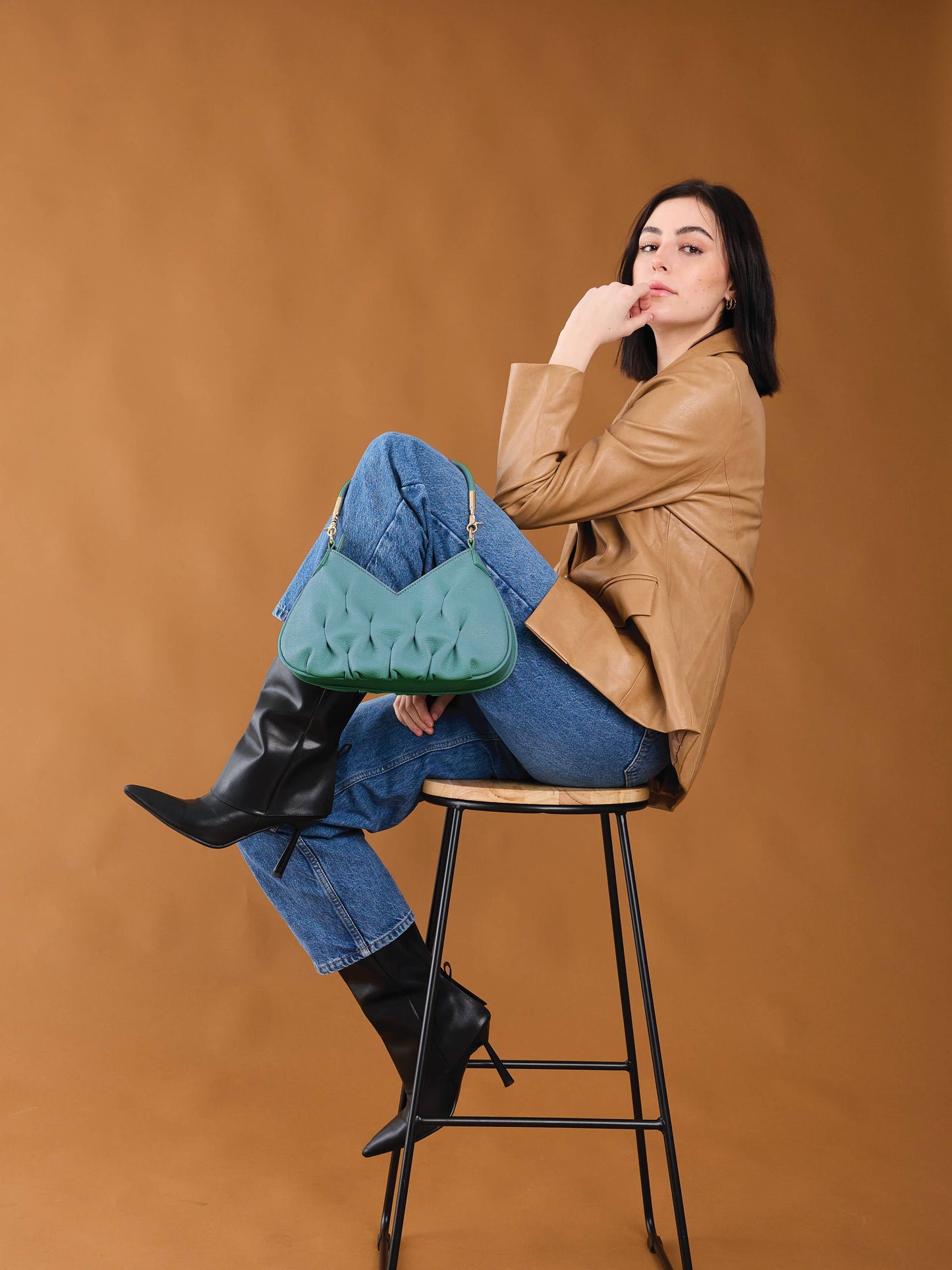 EH2581 Matilda Ruched Shoulder Bag – Crossbody Style