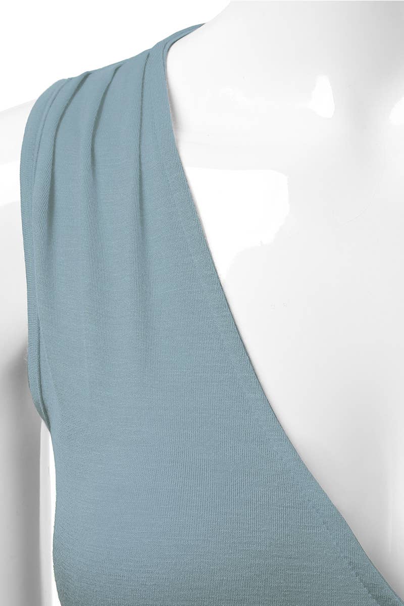 AWTTK624-1P_Sleeveless Tank Tops Deep V-Neck Surplice Wrap