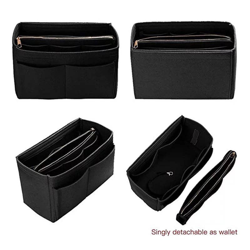 879 Tote Bag Purse Organizer Insert - Charcoal RTS