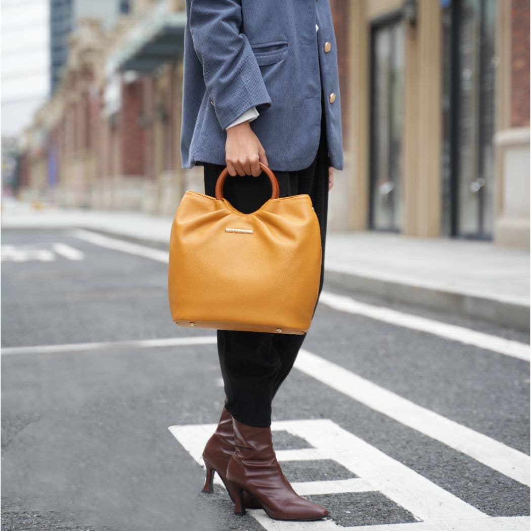 Leilani Vegan Leather Tote Bag with Wallet by Mia K