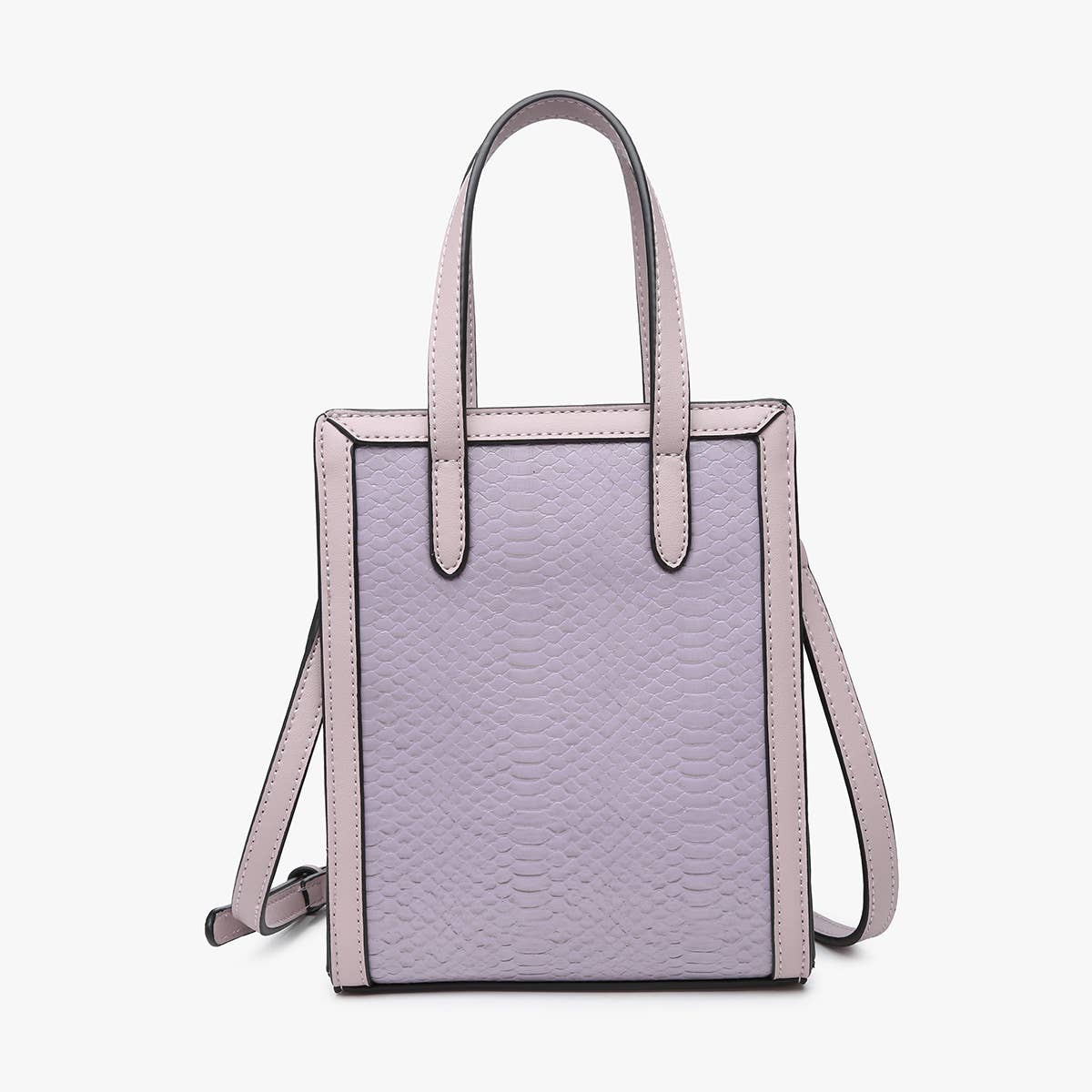 M2268SNK Emmie Snake-Textured Rectangular Women's Satchel