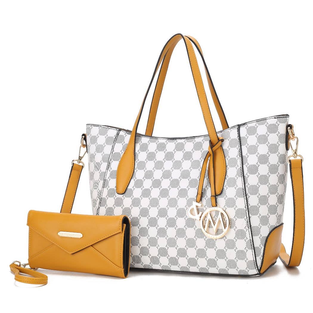 Gianna Vegan Leather Women Tote & matching Wallet by Mia K