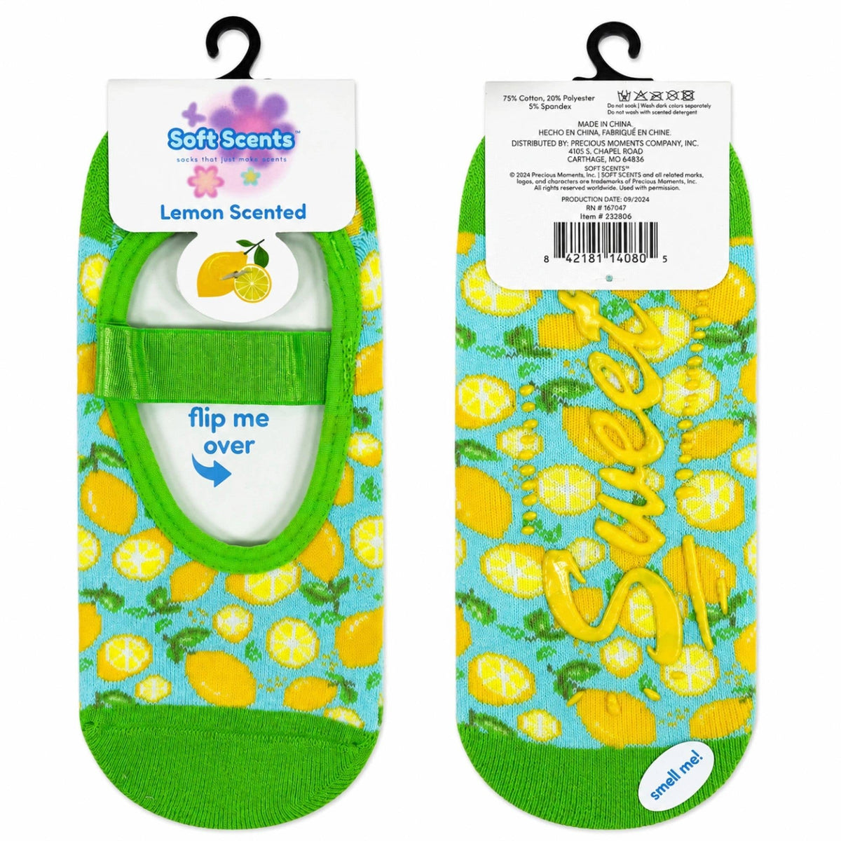 Precious Moments Scented Grip Slipper Socks Floor Display