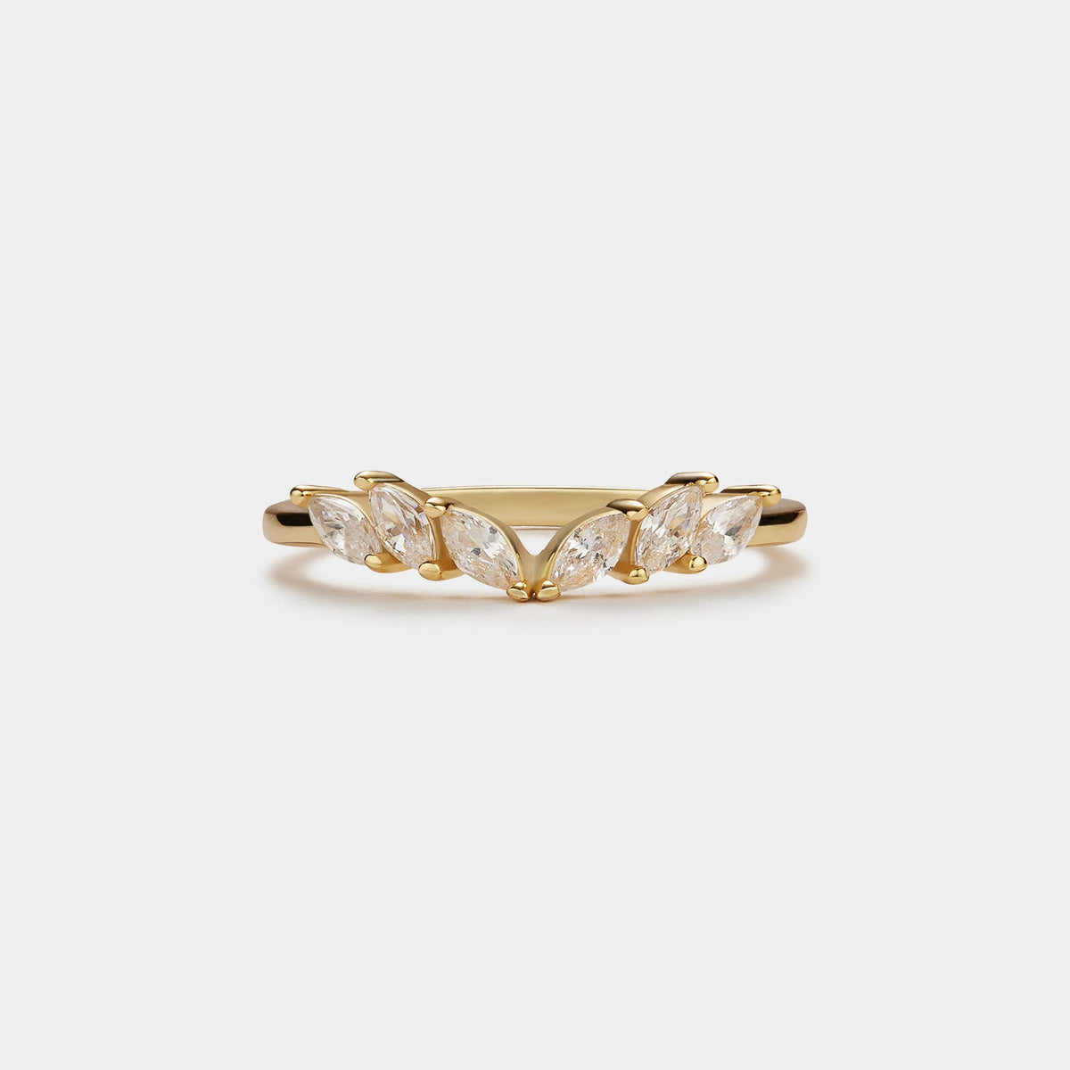 Minimalist Wing Band Stacking Ring in 925 Sterling Silver