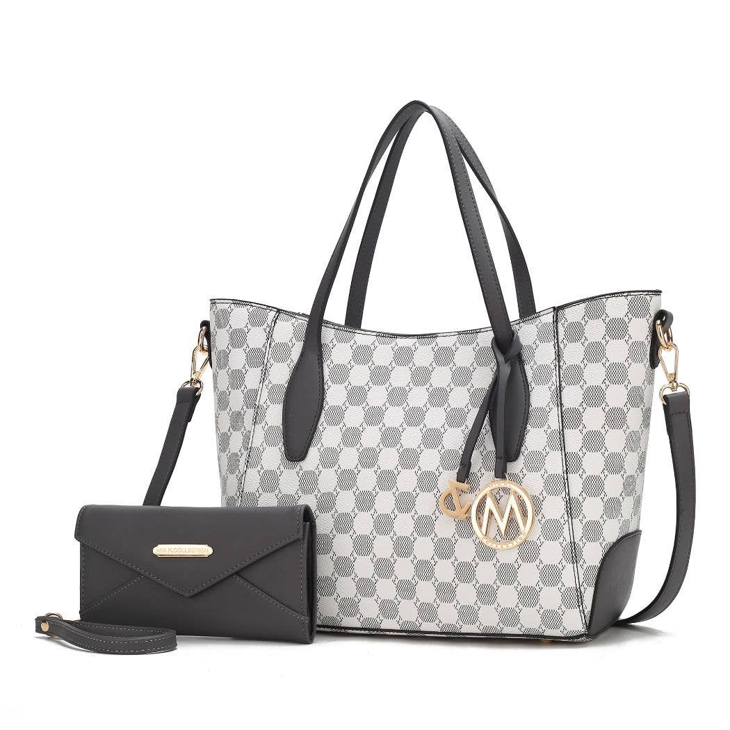 Gianna Vegan Leather Women Tote & matching Wallet by Mia K