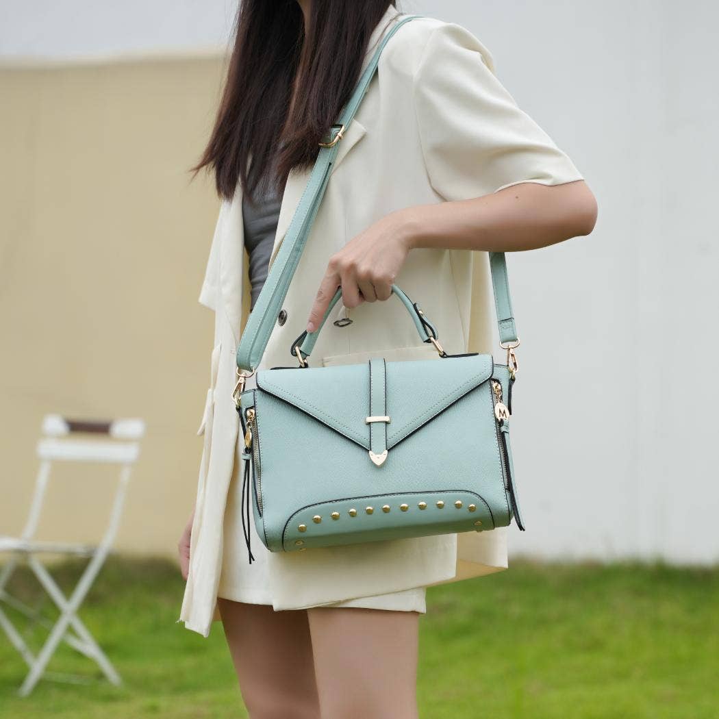Angela Satchel Handbag Vegan Leather Women's Bags by Mia K