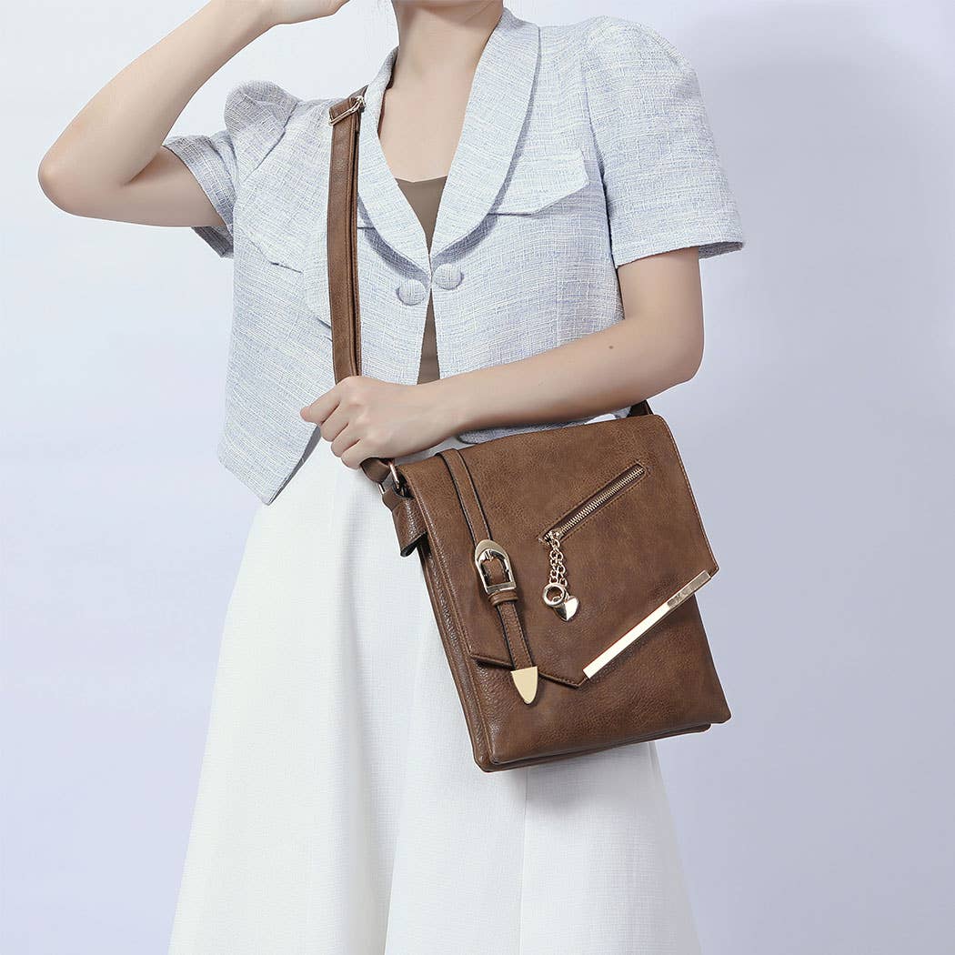 383 Jasmine Women's Crossbody Handbag Vegan Leather By Mia K