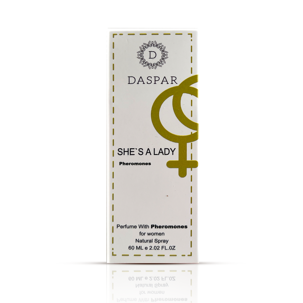 DASPAR SHE`S A LADY WOMEN PERFUME WITH PHE.RO.MO.NES 2.02 OZ