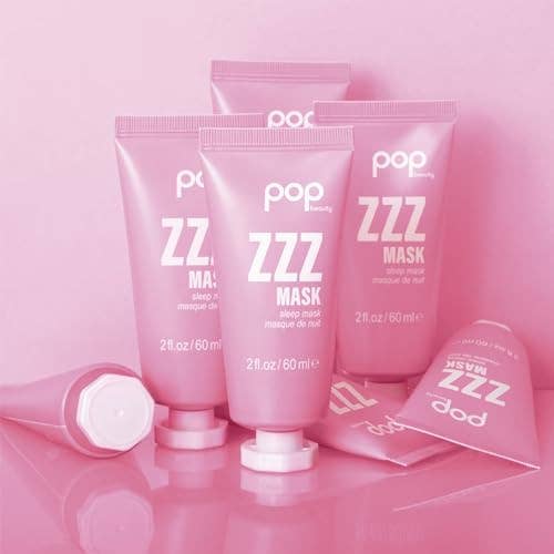 POP Beauty ZZZ MASK - Rehydrating and Reviving Face Mask, Niacinamide and Ceramides Replenish Skin | 2 Fl Oz