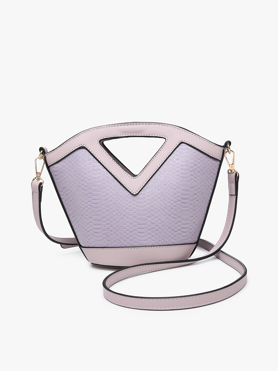 M2269SNK Ashlyn Snake-Textured Bucket Bag – Crossbody