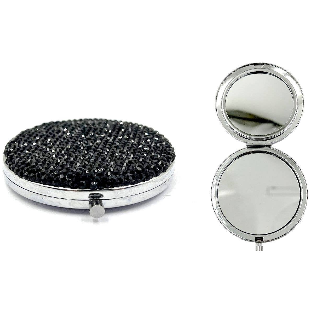 158 Dazzling Rhinestone Case Makeup Handheld Mirror