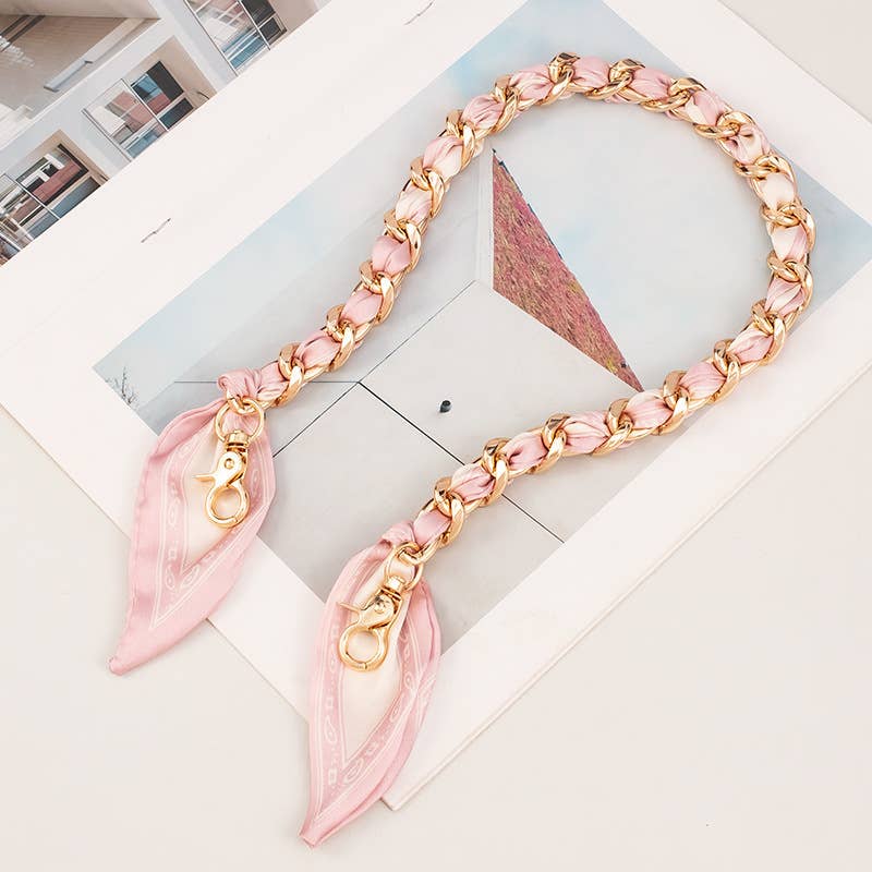 411 Metallic Scarf Hand-Woven Bag Strap