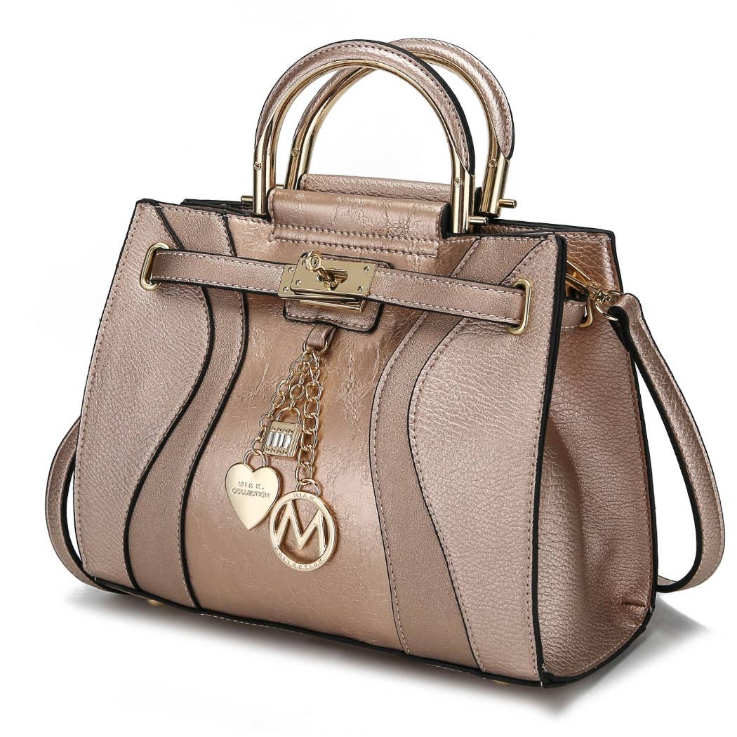 387 MKF Cassia Women's Medium Satchel Handbag Vegan Leather