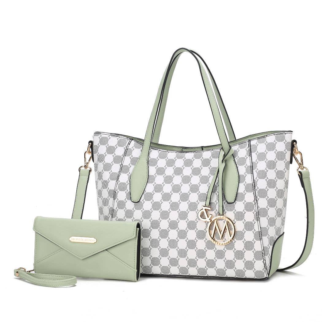 Gianna Vegan Leather Women Tote & matching Wallet by Mia K