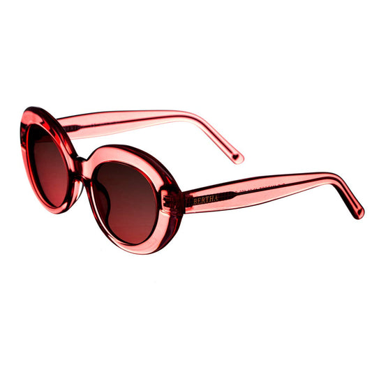Bertha Margot Handmade-in-Italy Polarized Round Sunglasses