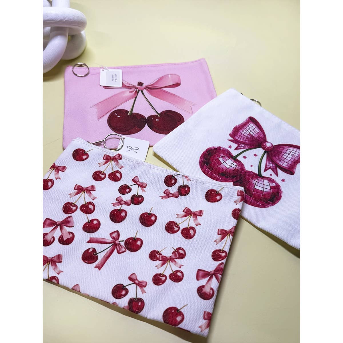 2808 Cherry Printed Multi Use Purse