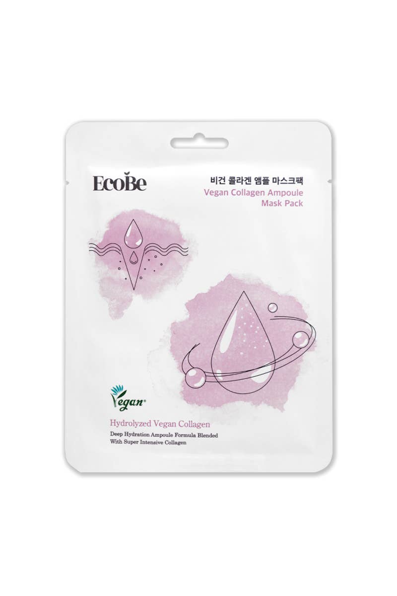 2832 EcoBe Vegan Collagen Ampoule Mask Skin Firming