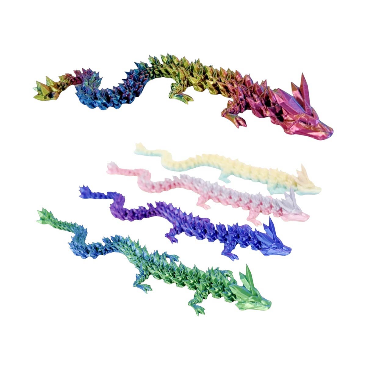 177 3D Print Tail Dragon Animal Figure Toy