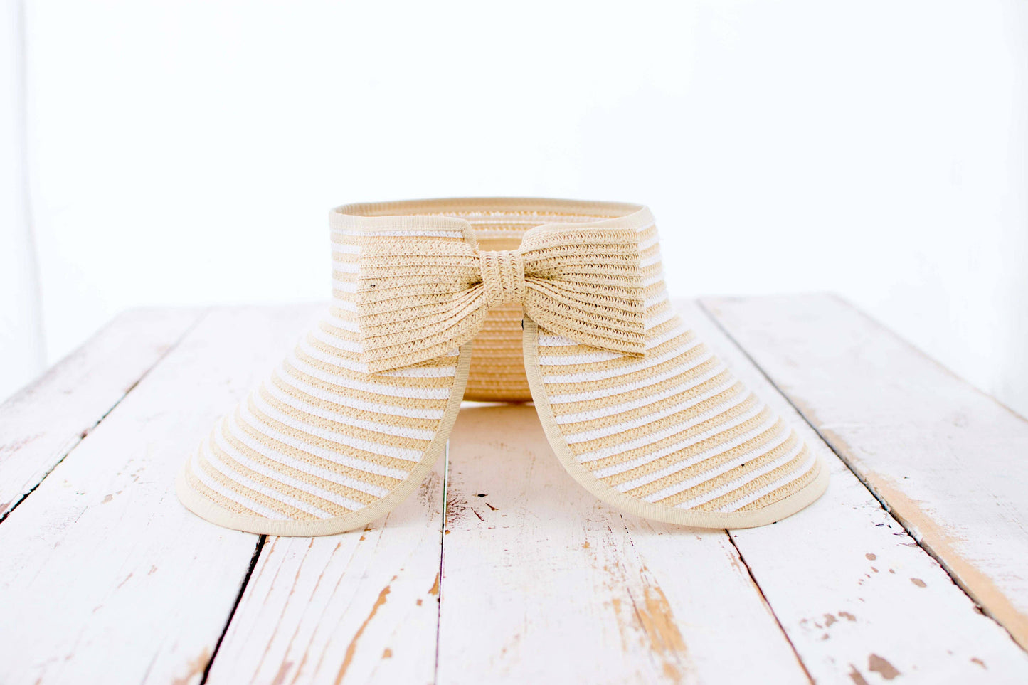 Foldable Bow Stripe Visor