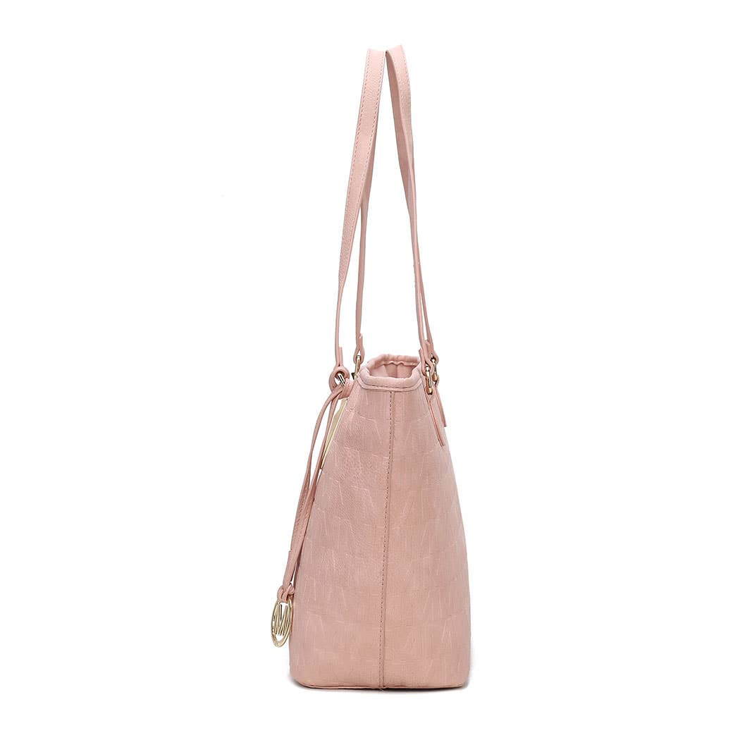 MKF Arya Signature Women’s Tote Bag by Mia K- 4 PCS Sets