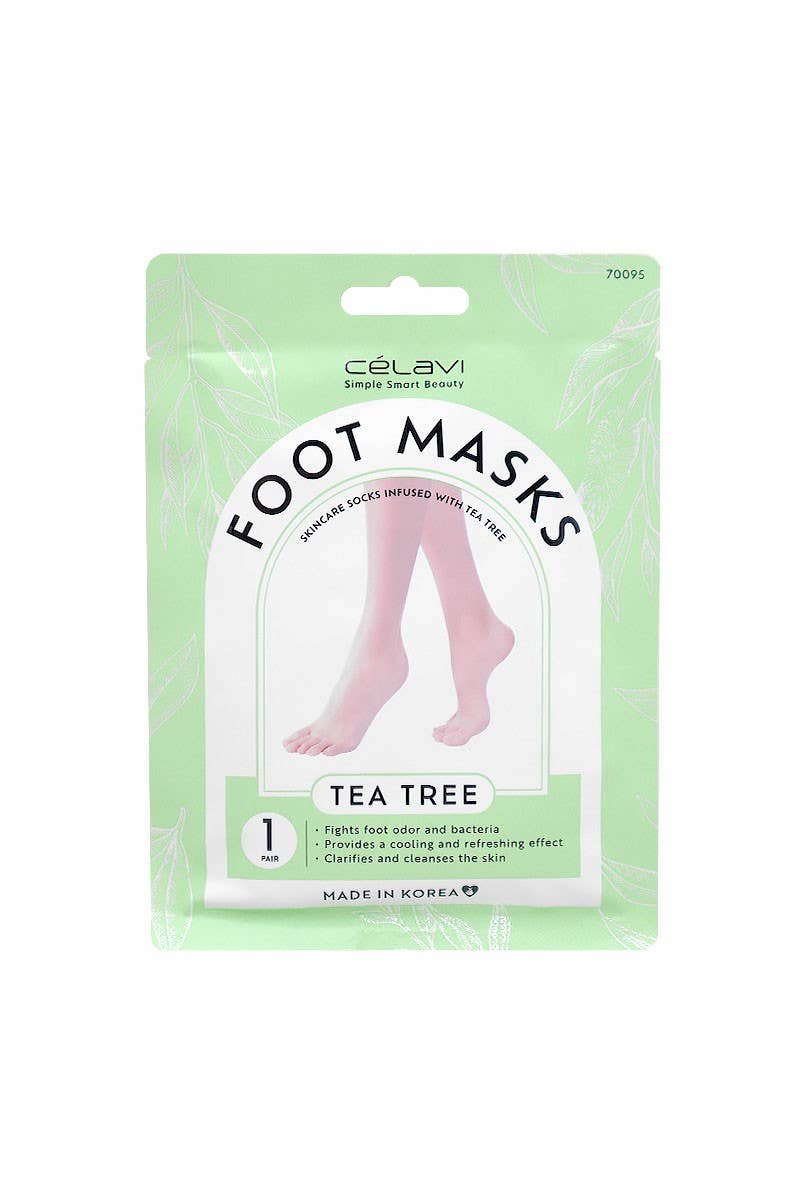2831 Celavi 70095 Tea Tree Foot Masks