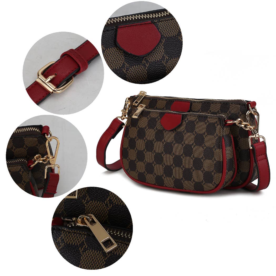 381 Evanna 3 pcs Crossbody Handbag Women by Mia K.