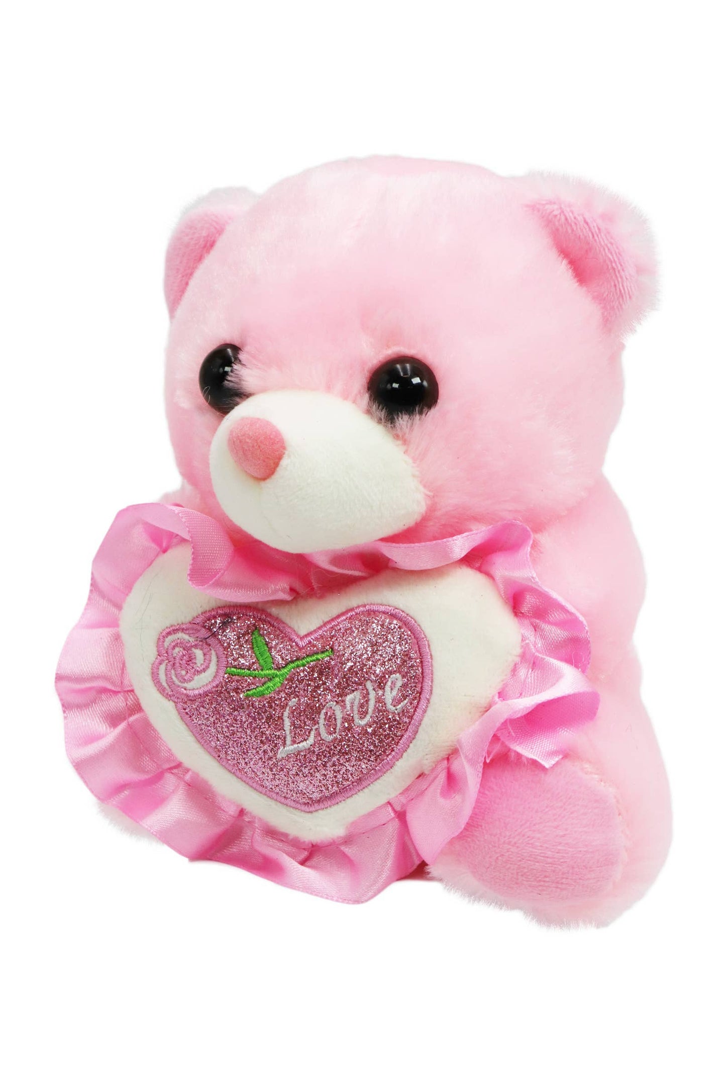 Love Heart Teddy Bear Plush Stuffed Toy - 6 Inch