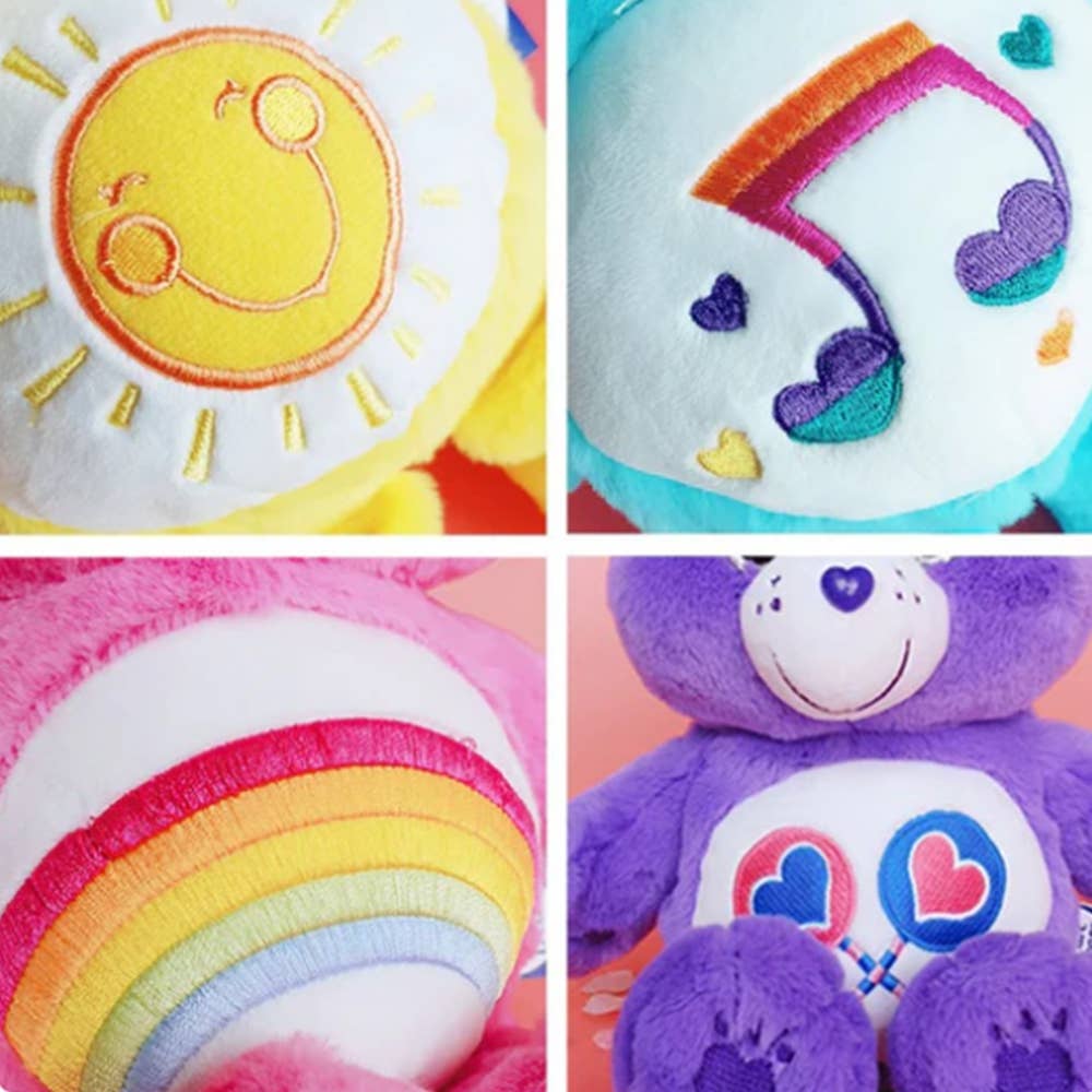 CARE BEARS PLUSH - PURPLE SHARE BEAR