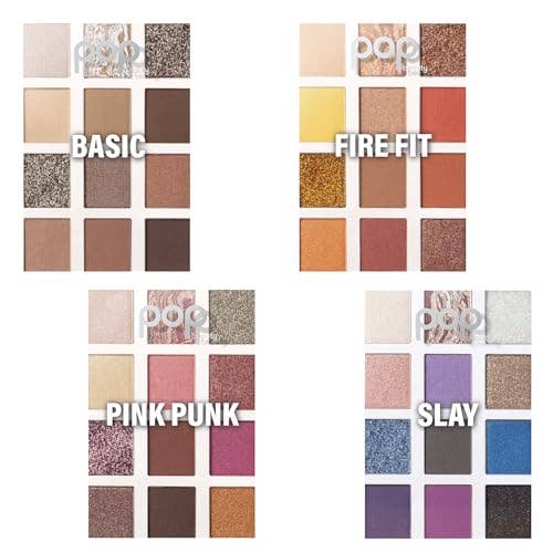 POP Beauty LIGHTSHOW PALETTE | PRETTY PUNK - Eyeshadow Palette, 12 Shades, Complementary Colours, Multi-Textured, Richly-Pigmented | Matte, Metallic, Satin, Glitter