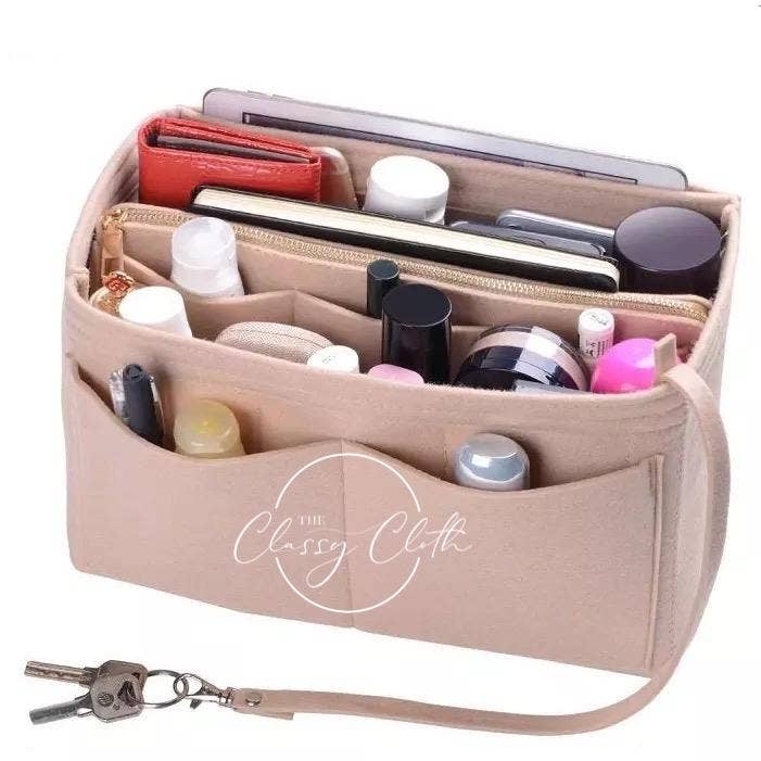 880 Tote Bag Purse Organizer Insert - Nude RTS