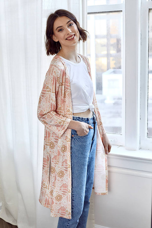 KM1037 Malibu Long Kimono