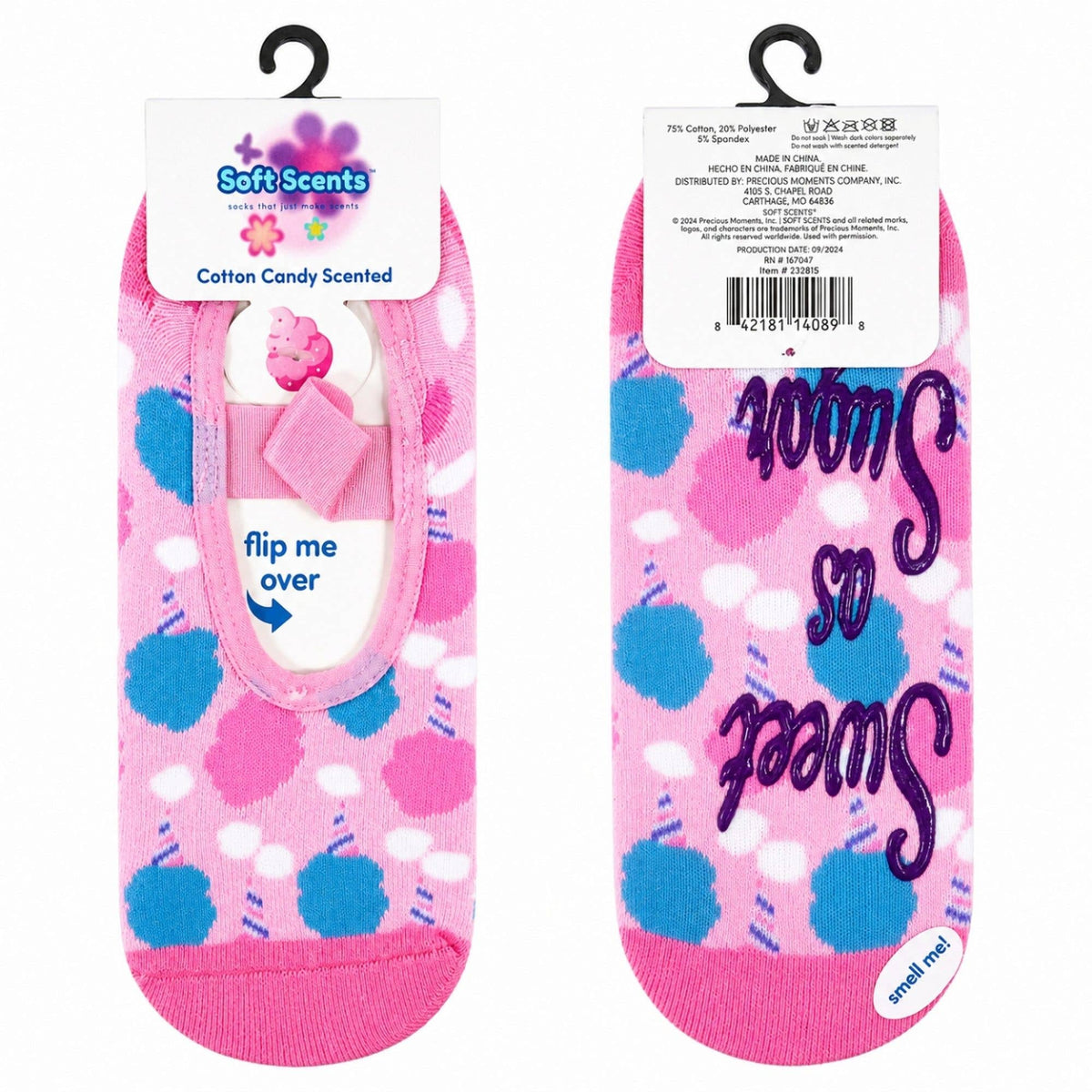 Precious Moments Scented Grip Slipper Socks Floor Display