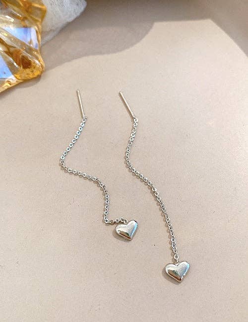 Heart Thread Earring