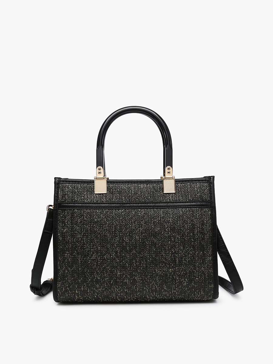 M2233 Kaya Rattan Satchel Bag – Dual Handles
