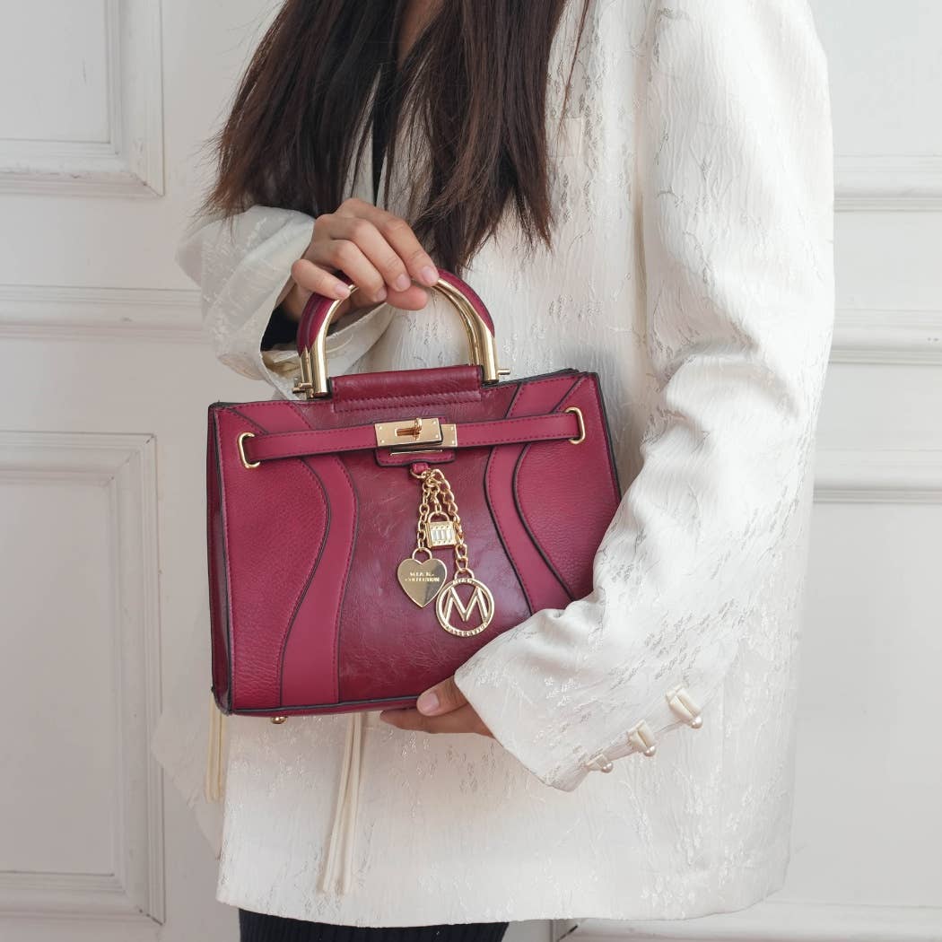 387 MKF Cassia Women's Medium Satchel Handbag Vegan Leather