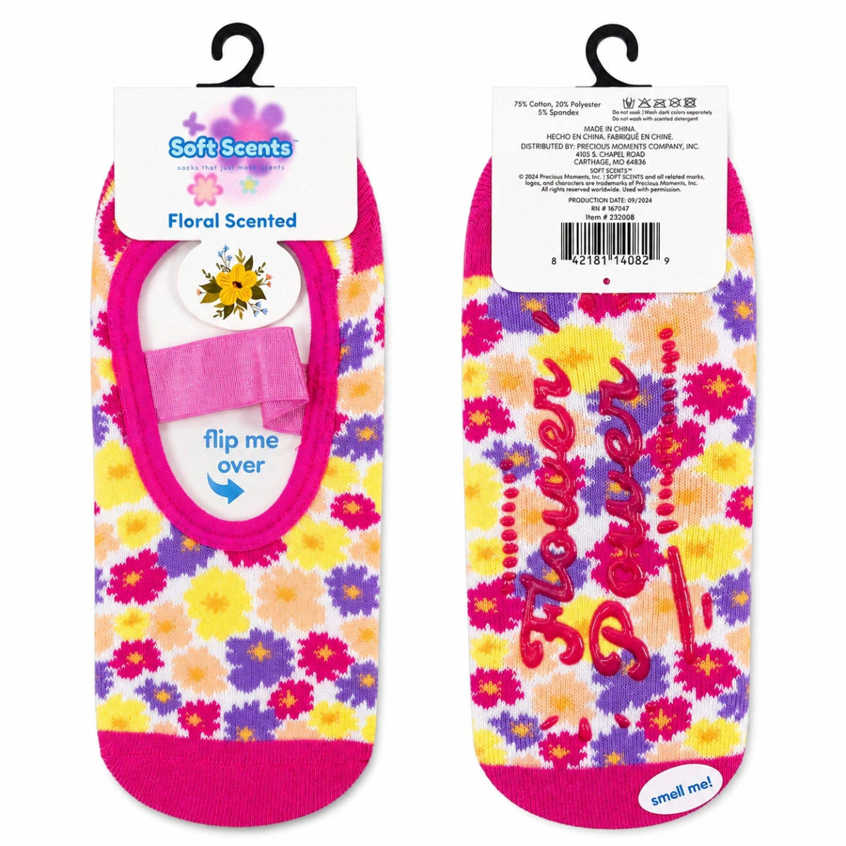 Precious Moments Scented Grip Slipper Socks Floor Display