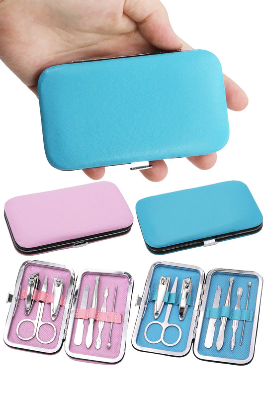 7 Pcs Matte Pastel Stainless Steel Nailcare Set