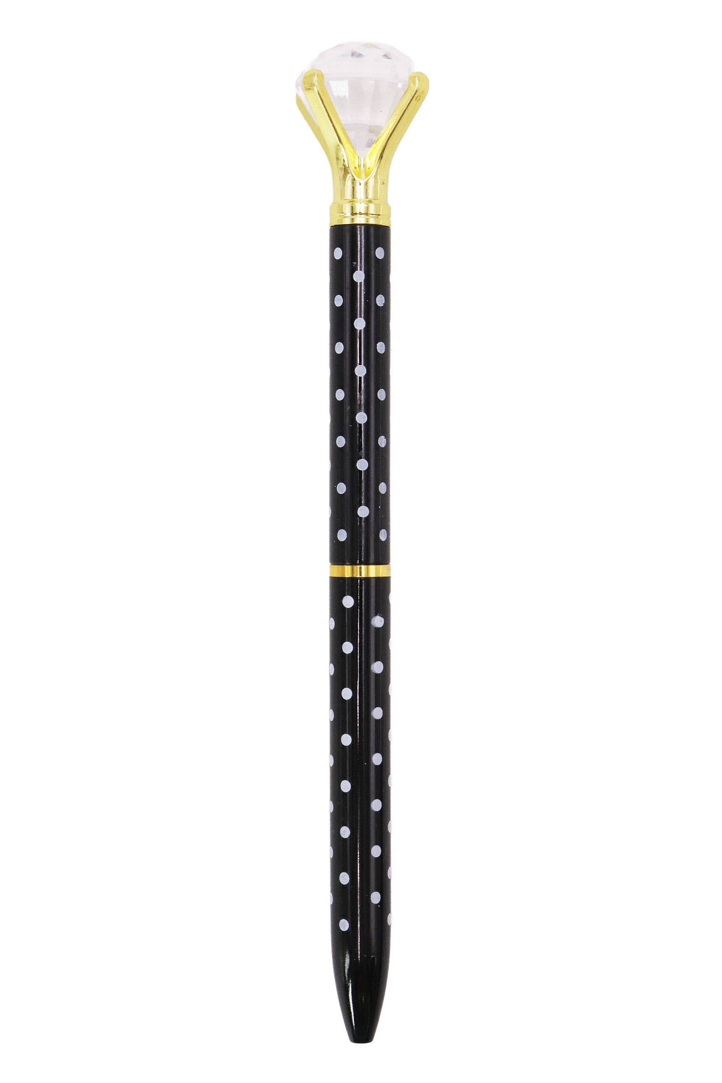 Bling Diamond Metallic Polka Dot Pen -