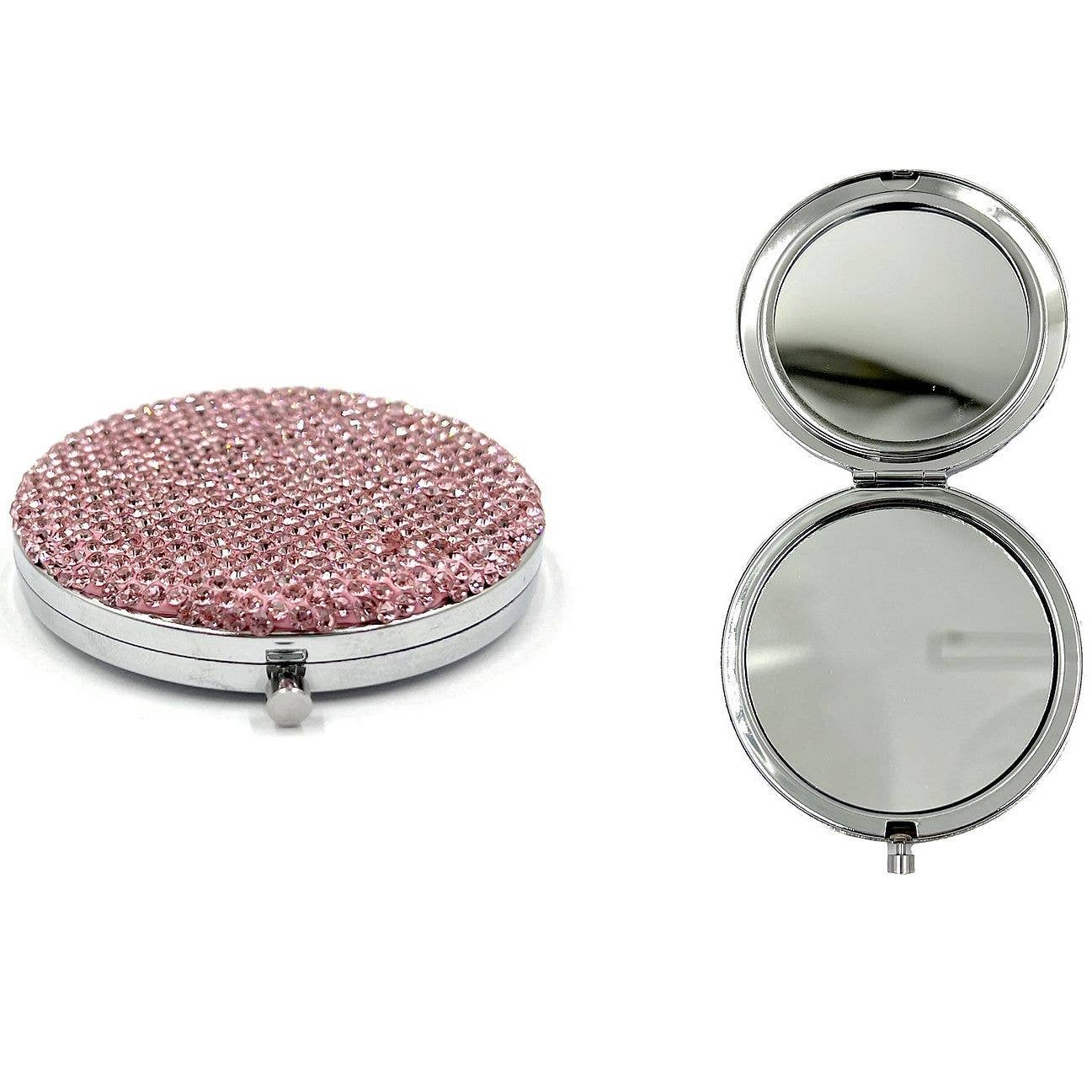 158 Dazzling Rhinestone Case Makeup Handheld Mirror