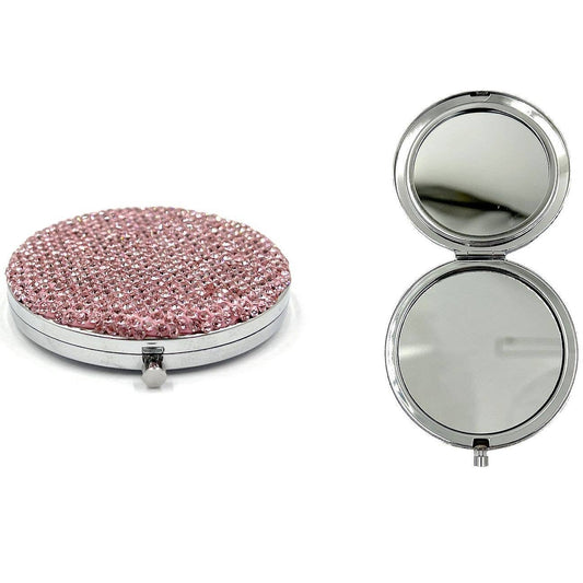 158 Dazzling Rhinestone Case Makeup Handheld Mirror