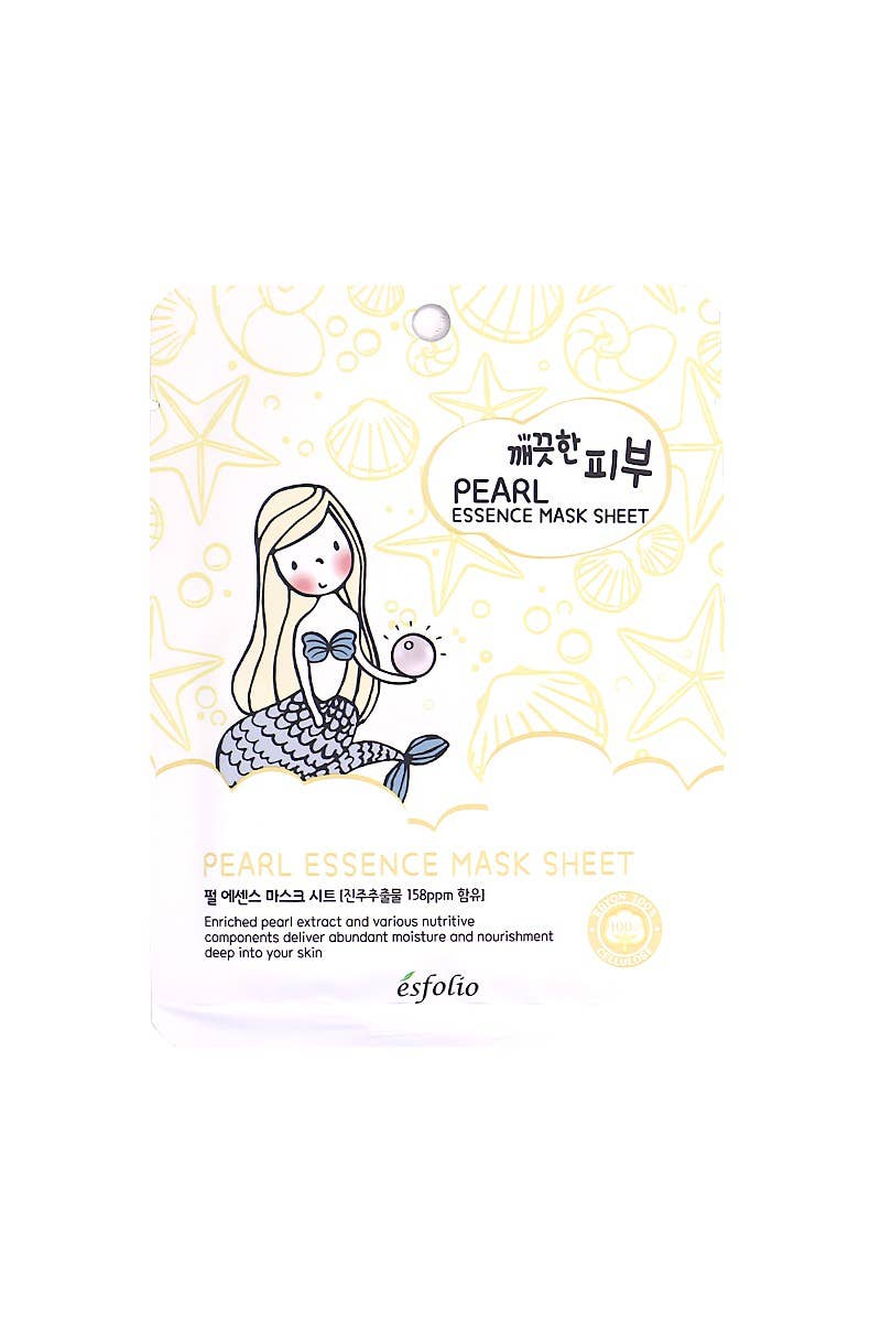 2836 Esfolio ESMPPUPEAL Pearl Essence Facial Mask Sheet